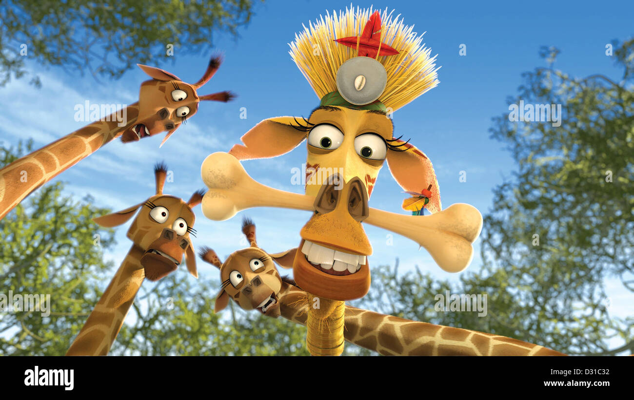 Madagascar: Escape 2 Africa - Melman Meeting Moto Moto on Make a GIF