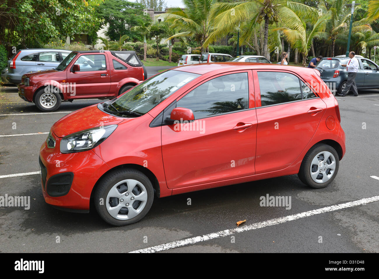 Kia Picanto In Red Parked High Resolution Stock Photography And Images Alamy