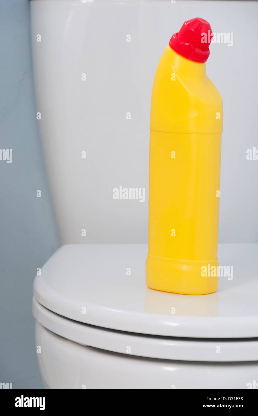 Toilet disinfectant cleaning product Stock Photo Alamy
