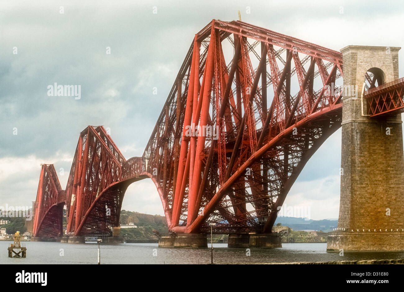 Edinburgh Forth rail bridge Queensferry Scotland Stock Photo