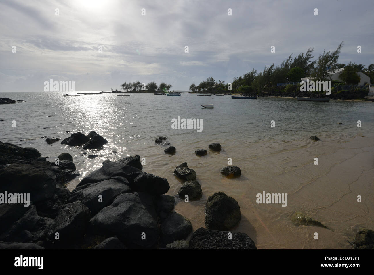 A cove in Mauritius on the Indian Ocean Stock Photo - Alamy