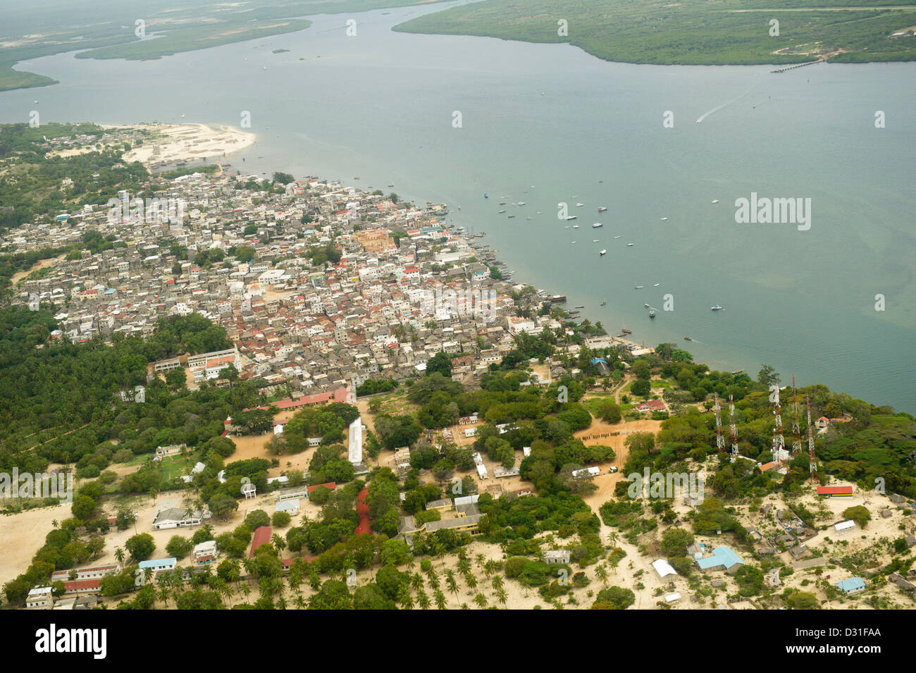 View of Lamu town, Lamu Archipelago, Kenya Stock Photo Alamy