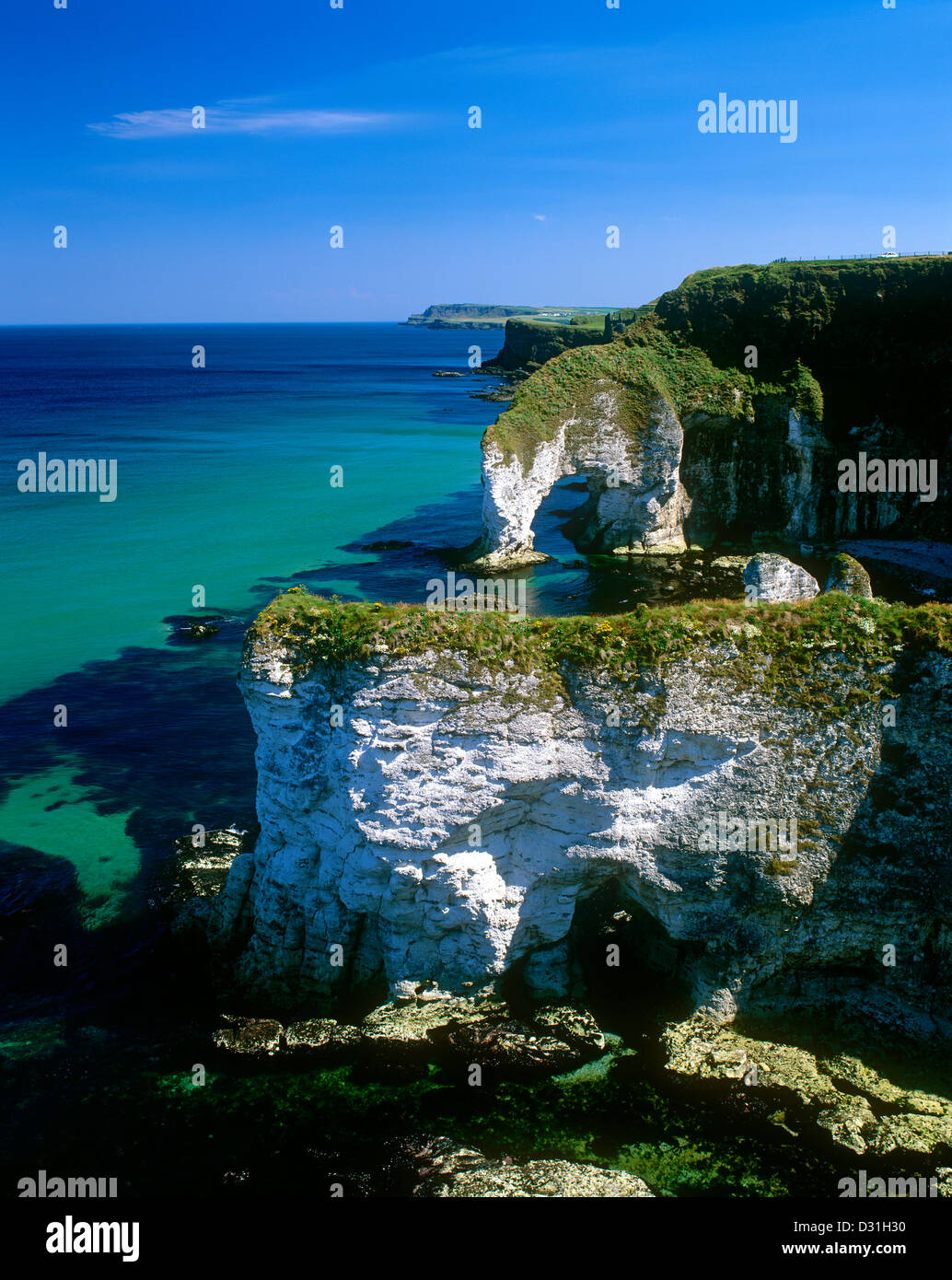White Rocks Ireland White Rocks, Antrim coast, County Antrim, Northern Ireland, UK Stock ...