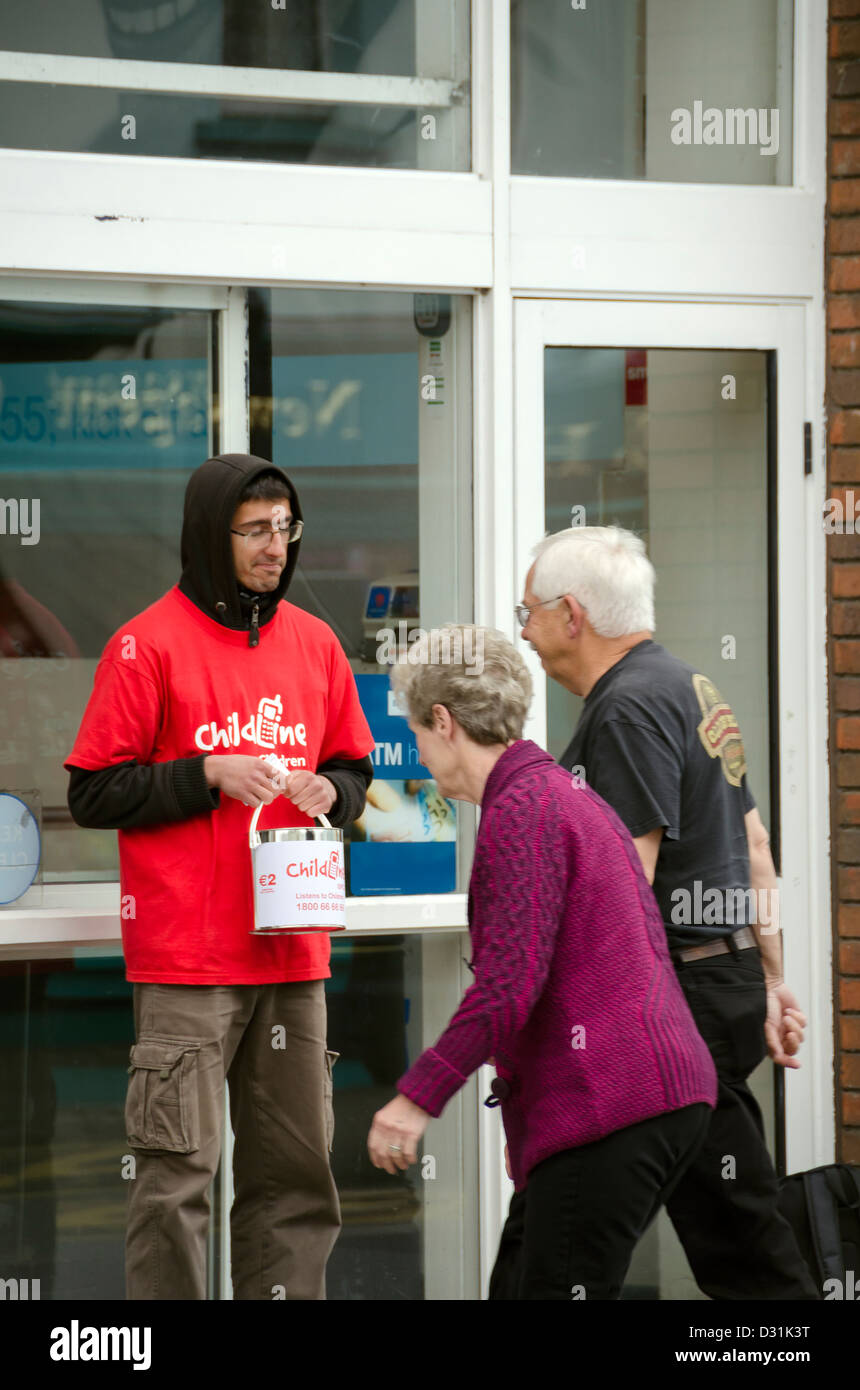 Charity worker for child line in Kerry, Ireland Stock Photo Alamy