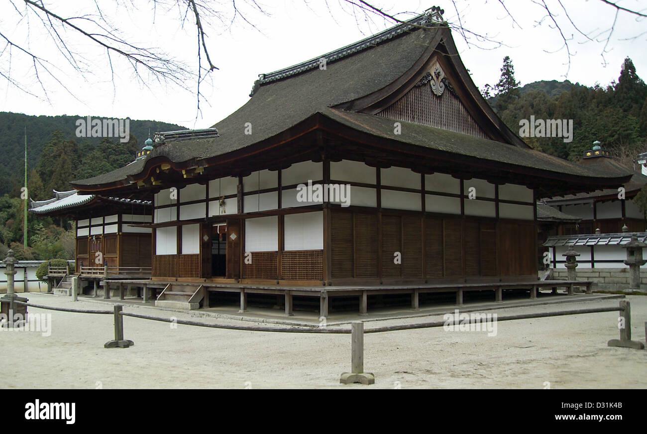 Kanchō-dō 潅頂堂 in the Tō-in 唐院 at Mii-dera, a Buddhist temple in Otsu, Shiga Prefecture, Japan. Stock Photo