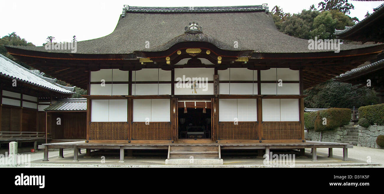 Kanchō-dō 潅頂堂 in the Tō-in 唐院 at Mii-dera, a Buddhist temple in Otsu, Shiga Prefecture, Japan Stock Photo