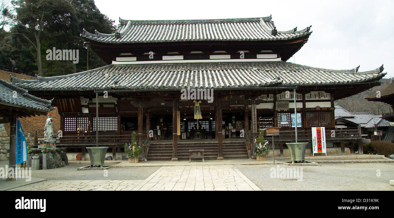 Kannon-do at Mii-dera, a Buddhist temple in Otsu, Shiga Prefecture, Japan. Stock Photo