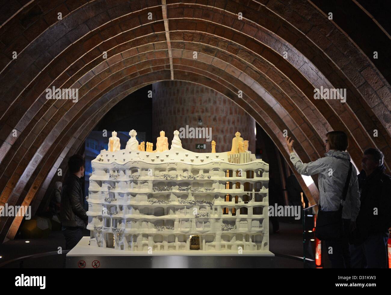 A View Of The Exhibition Located On The Attic Floor Of Casa Mila