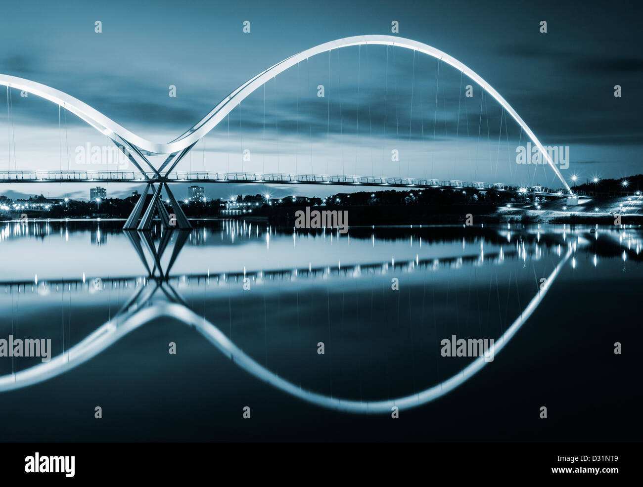 Infinity Bridge, Stockton on Tees, Cleveland, England, UK Stock Photo