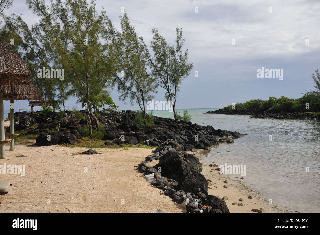 A cove in Mauritius on the Indian Ocean Stock Photo - Alamy
