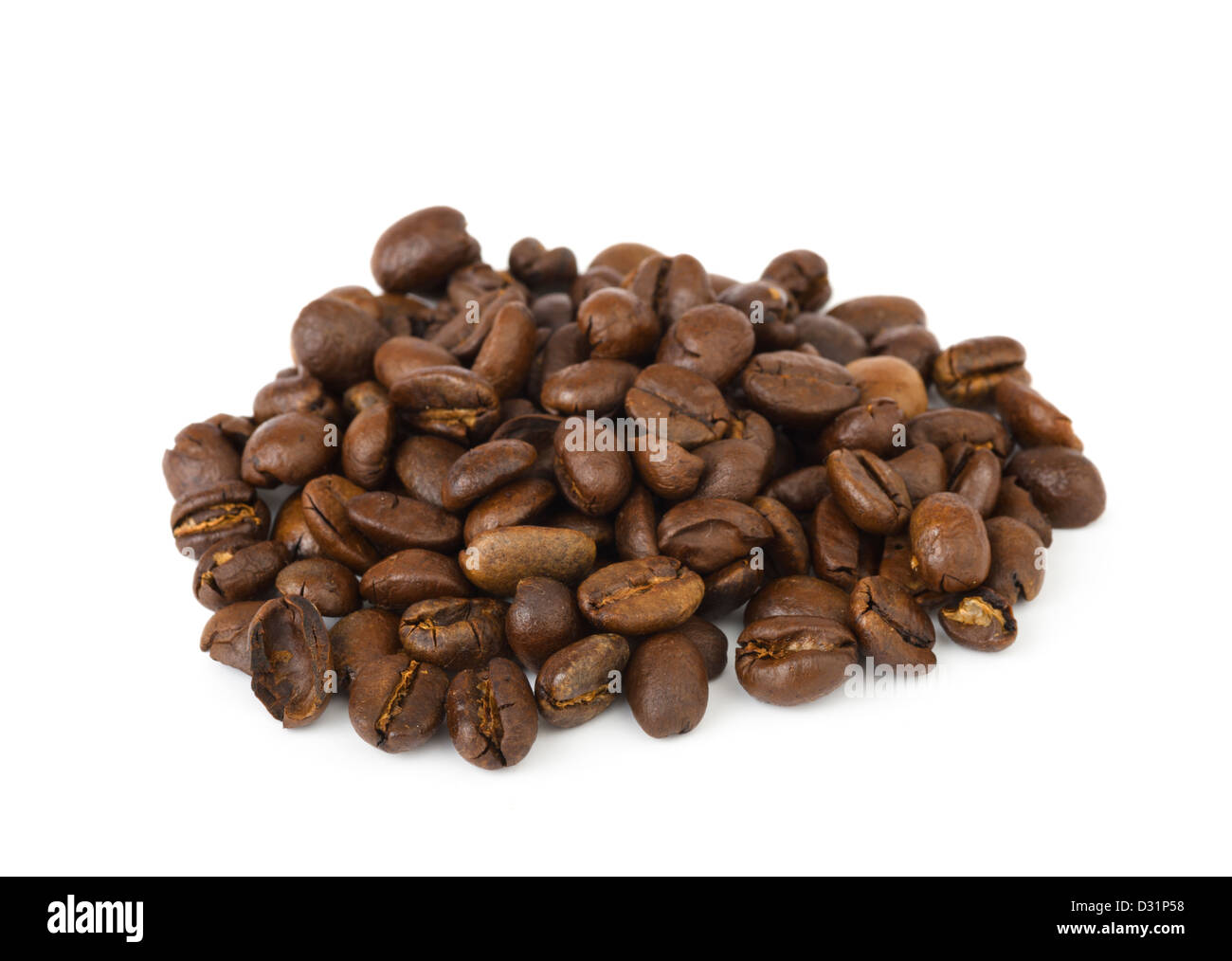 Dried coffee beans Stock Photo