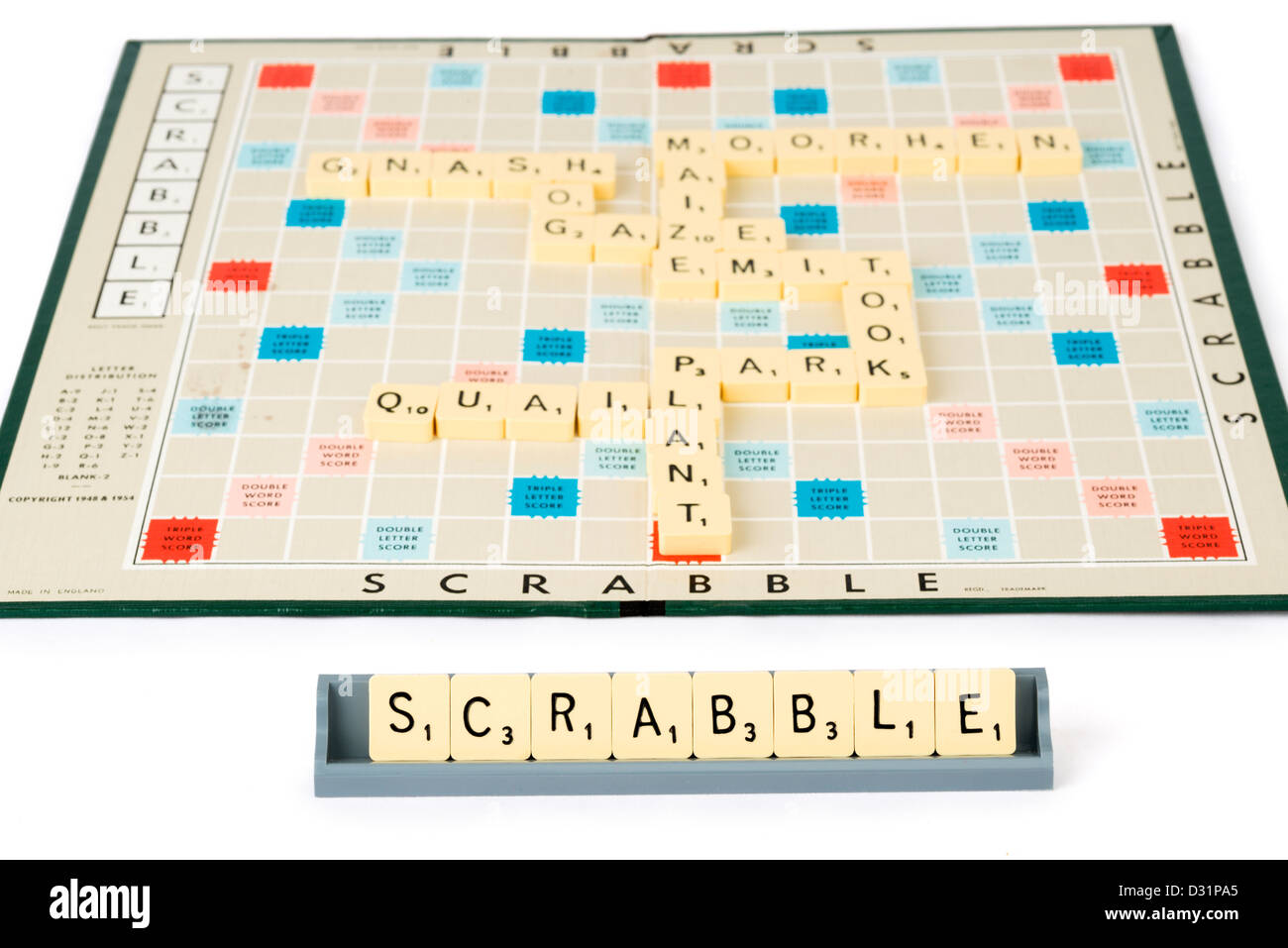 Scrabble board game Stock Photo