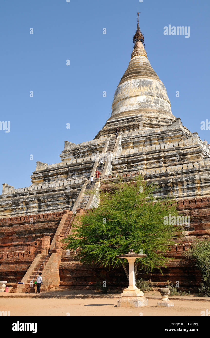 Shwesandaw Pagoda, Bagan, Myanmar Stock Photo