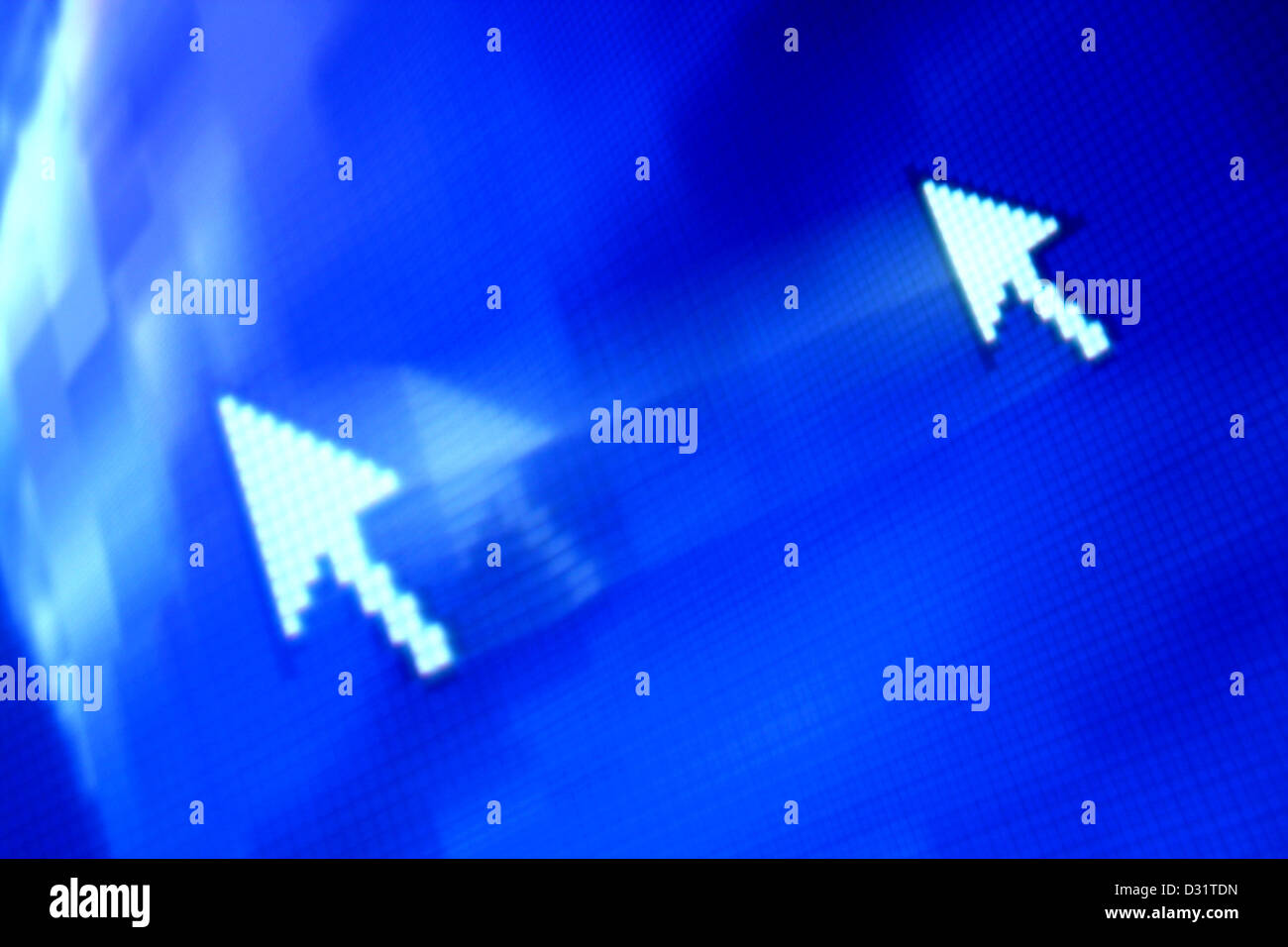 cursor arrow in move abstract background Stock Photo - Alamy