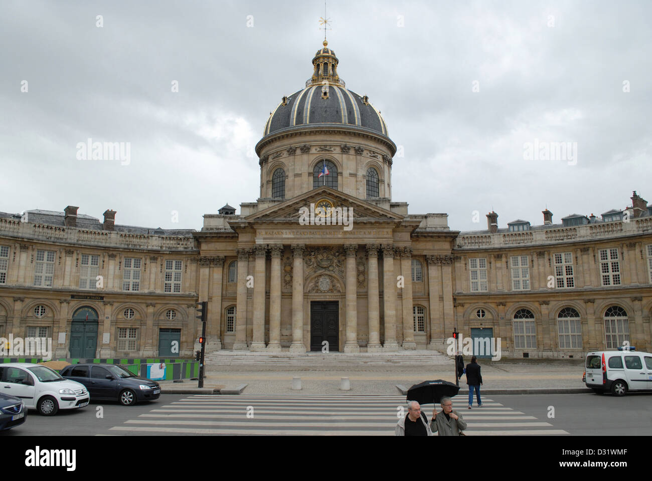 Palace building near Notre Dame Cathedral, Paris, France Stock Photo