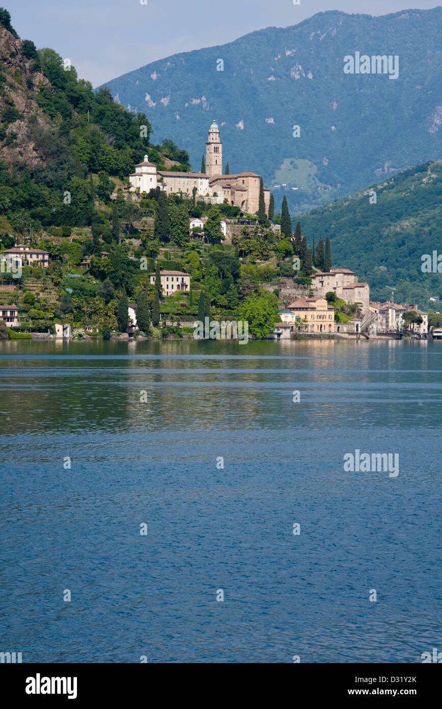 Morcote, Lake Lugano, Switzerland, Europe Stock Photo