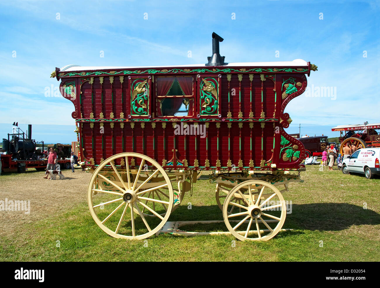 An authentic gypsy caravan Stock Photo Alamy