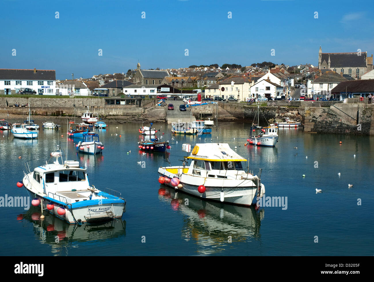 Harbour with small fishing boats hi-res stock photography and images ...