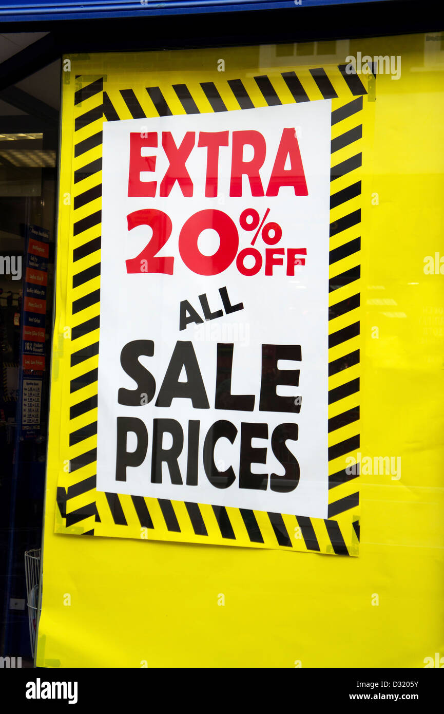 A 20 off sale sign Stock Photo Alamy