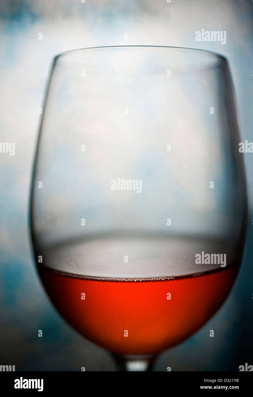 Glass of red wine Stock Photo
