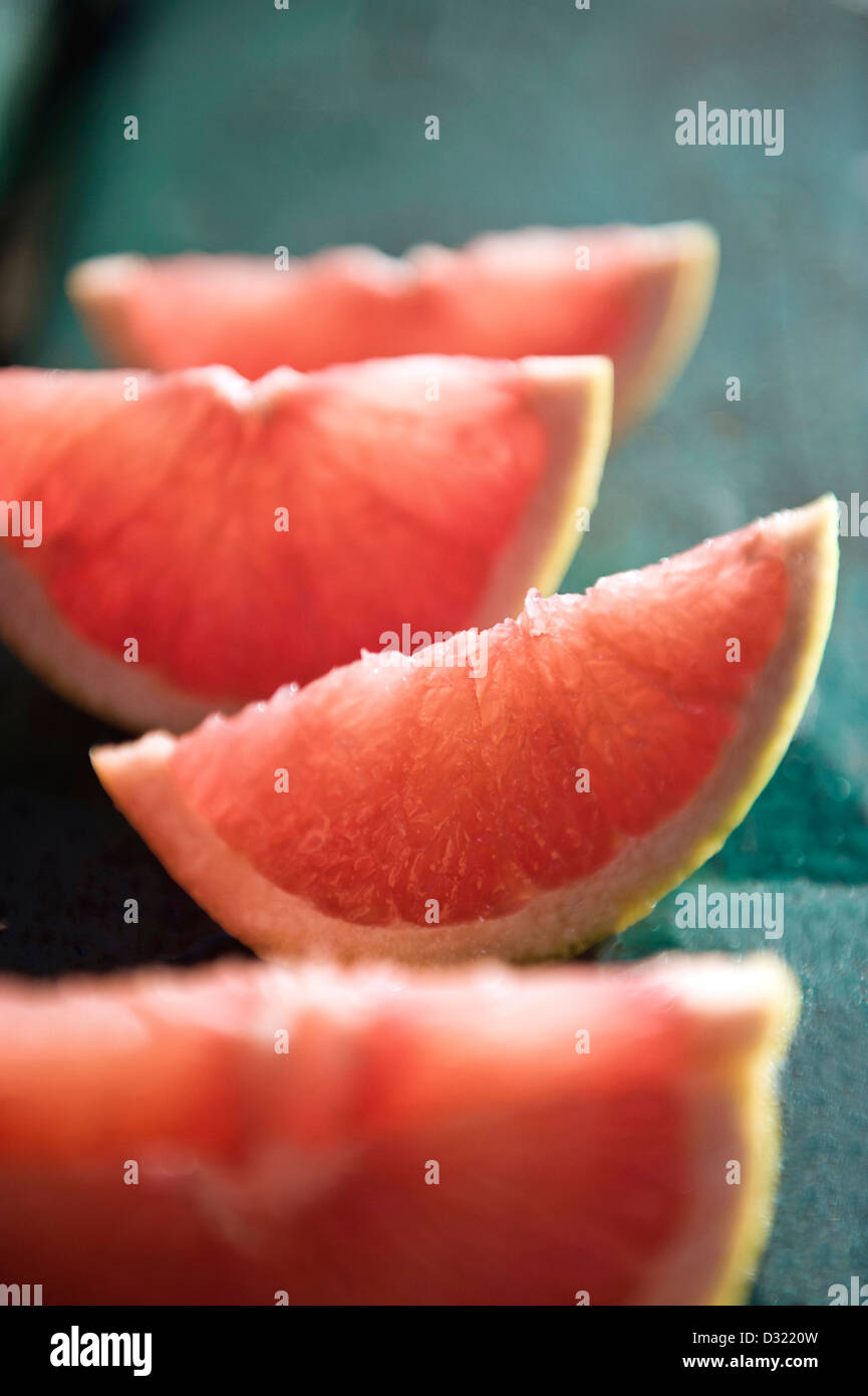 Slices of grapefruit Stock Photo