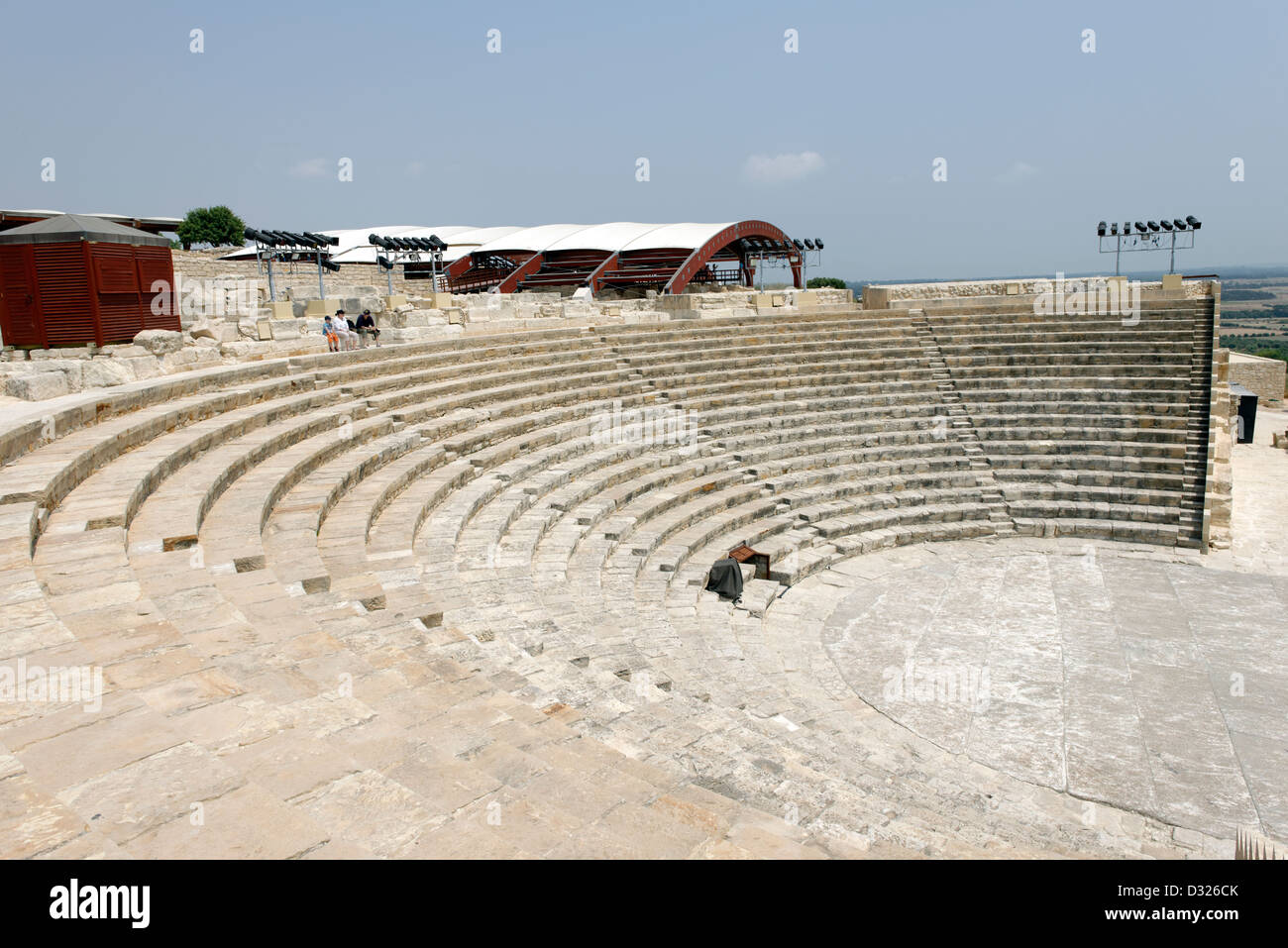Kourion. Cyprus. The Hellenistic Roman ancient theatre at the Greco ...