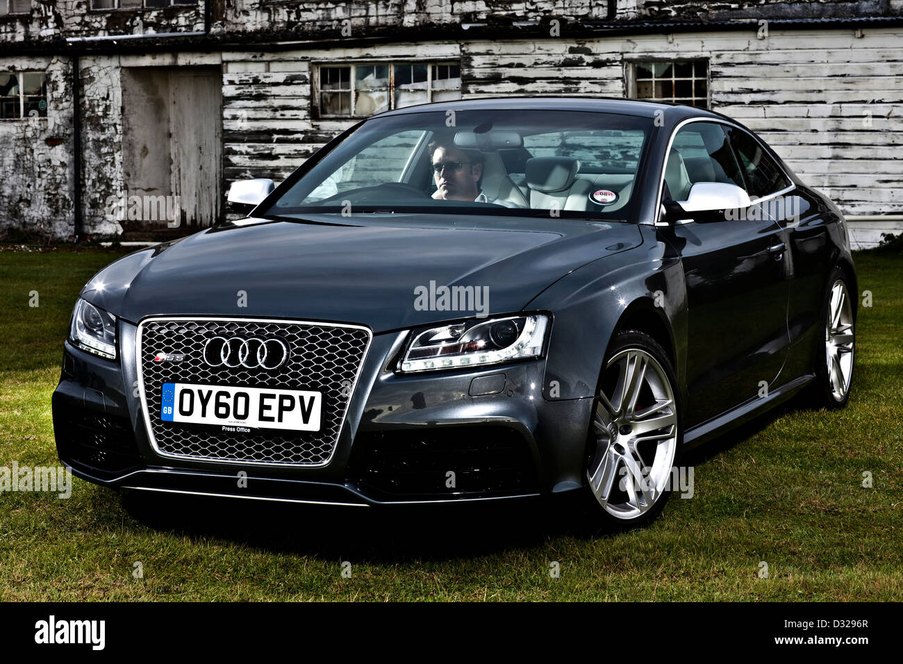 James Martin sits in the Audi RS5, Winchester, England, UK Stock Photo