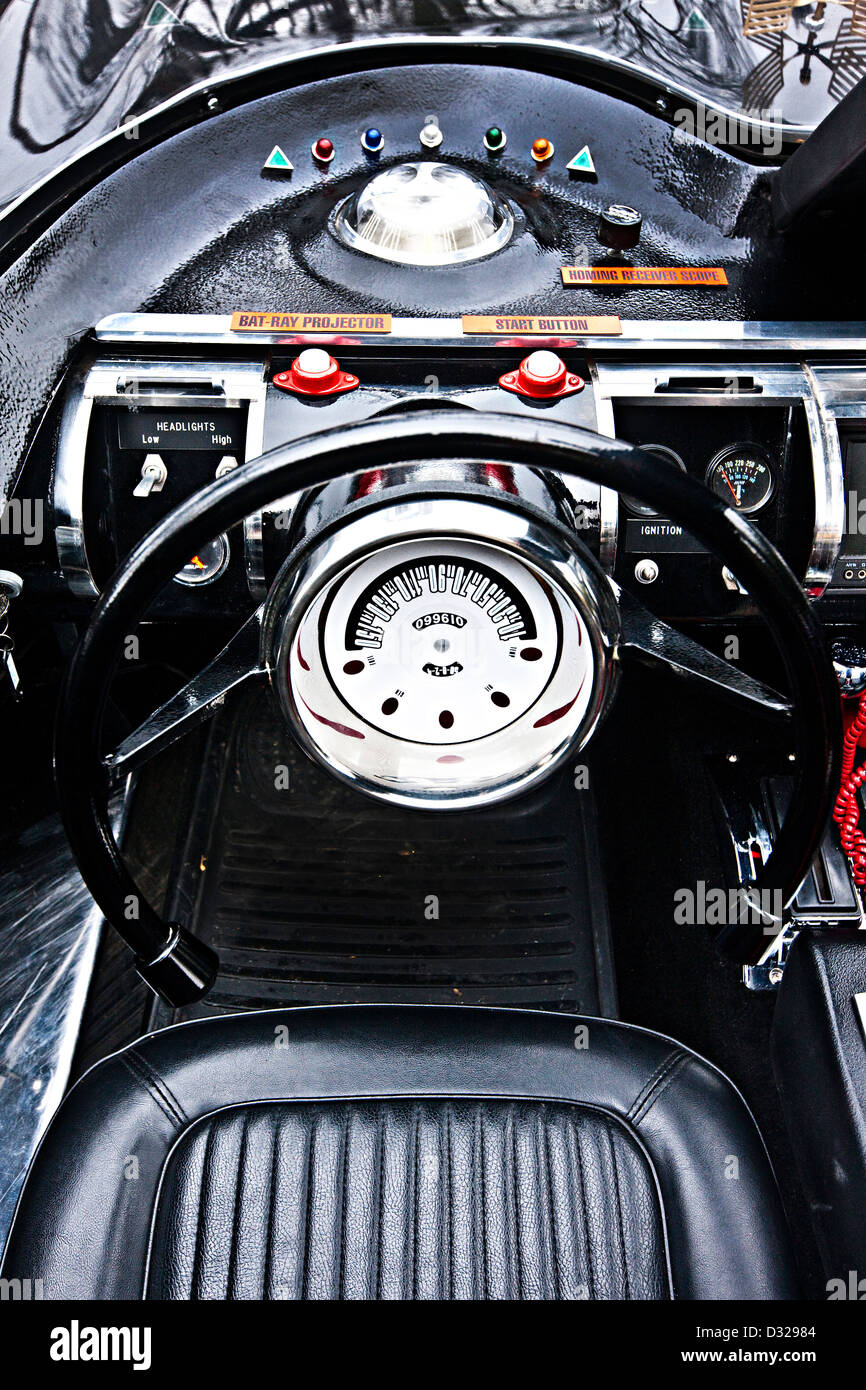 Drivers Seat And Steering Wheel Batmobile Vehicle Interior