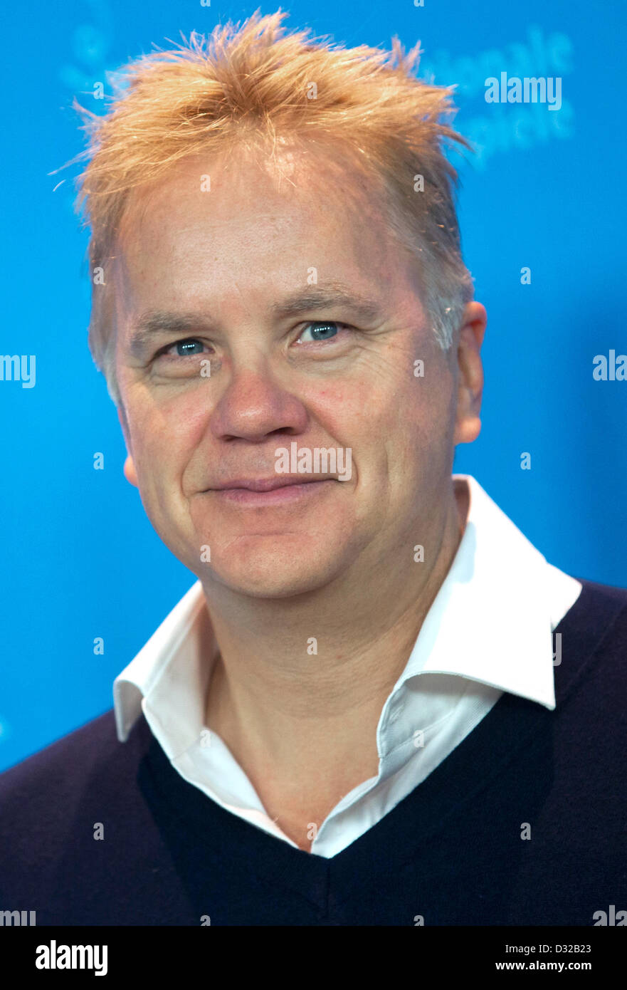 Internationale Jury member actor Tim Robbins (USA) poses at a photocall during the 63rd annual Berlin International Film Festival, in Berlin, Germany, 07 February 2013. Photo: Michael Kappeler/dpa Stock Photo