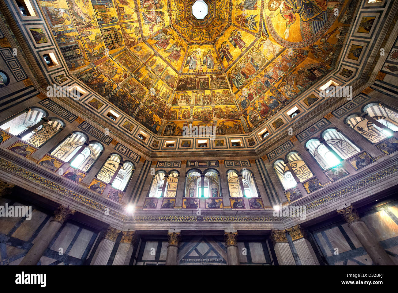 The interior of the Bapistry of Florence ( Battistero di San Giovanni ...