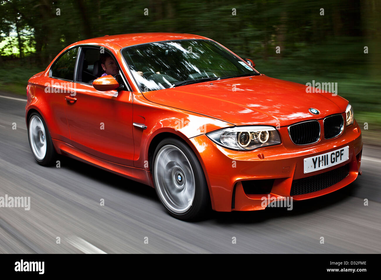 James Martin test drives the BMW M1, Winchester, UK Stock Photo