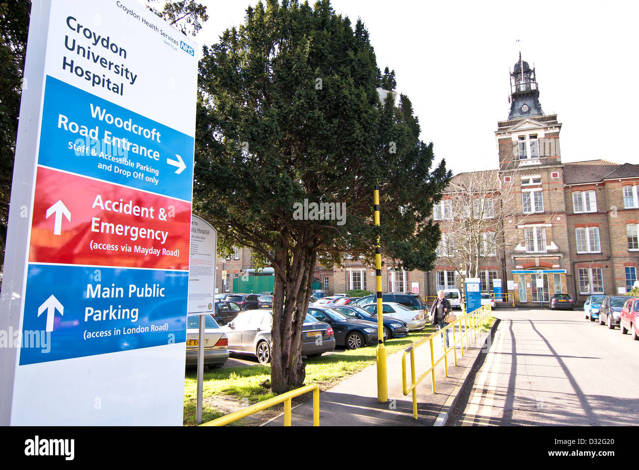 Croydon University (Mayday) Hospital NHS Trust in Croydon Greater London United Kingdom Stock Photo
