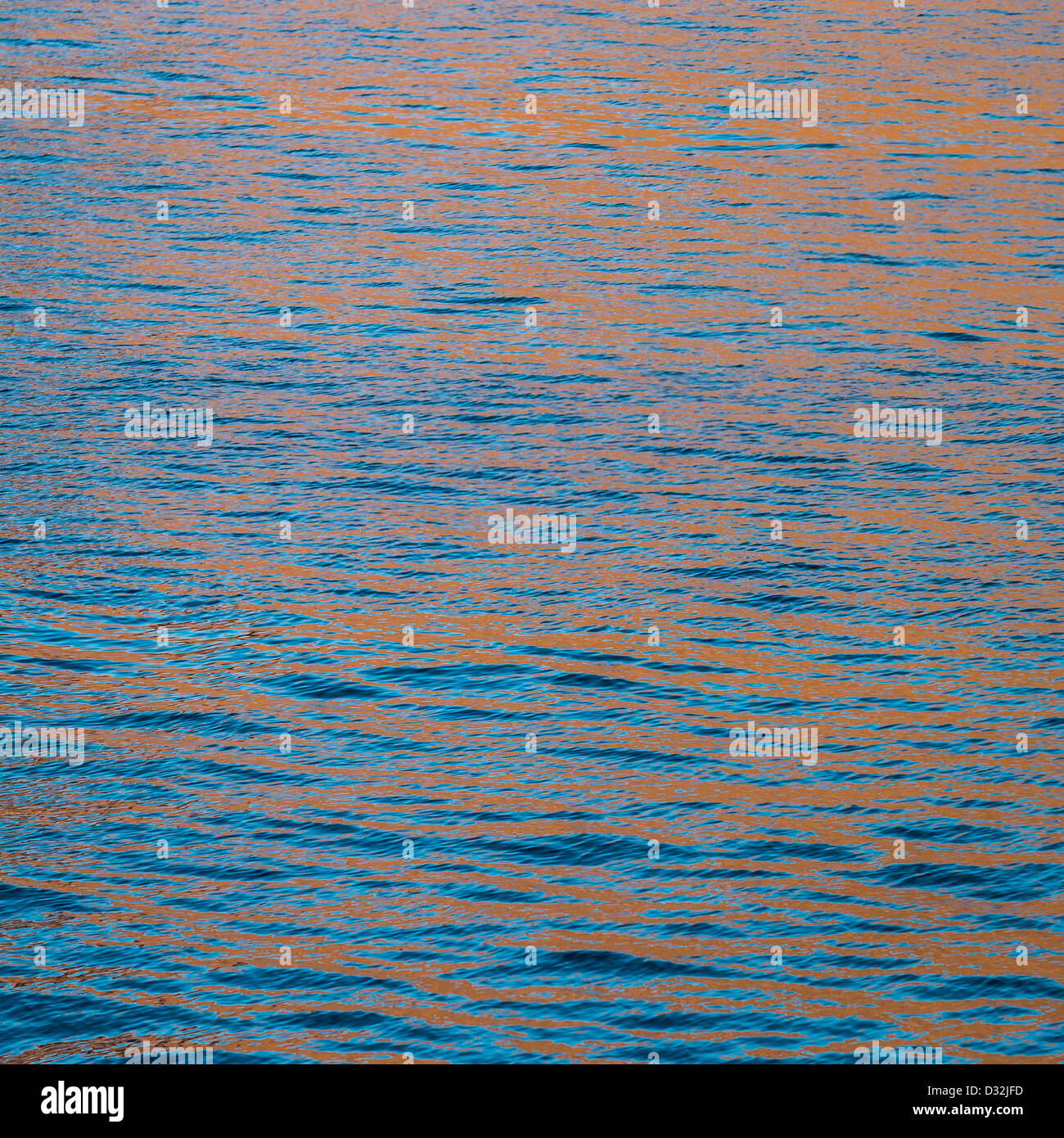Ocean surface with ripples and patterns, Greenland Stock Photo