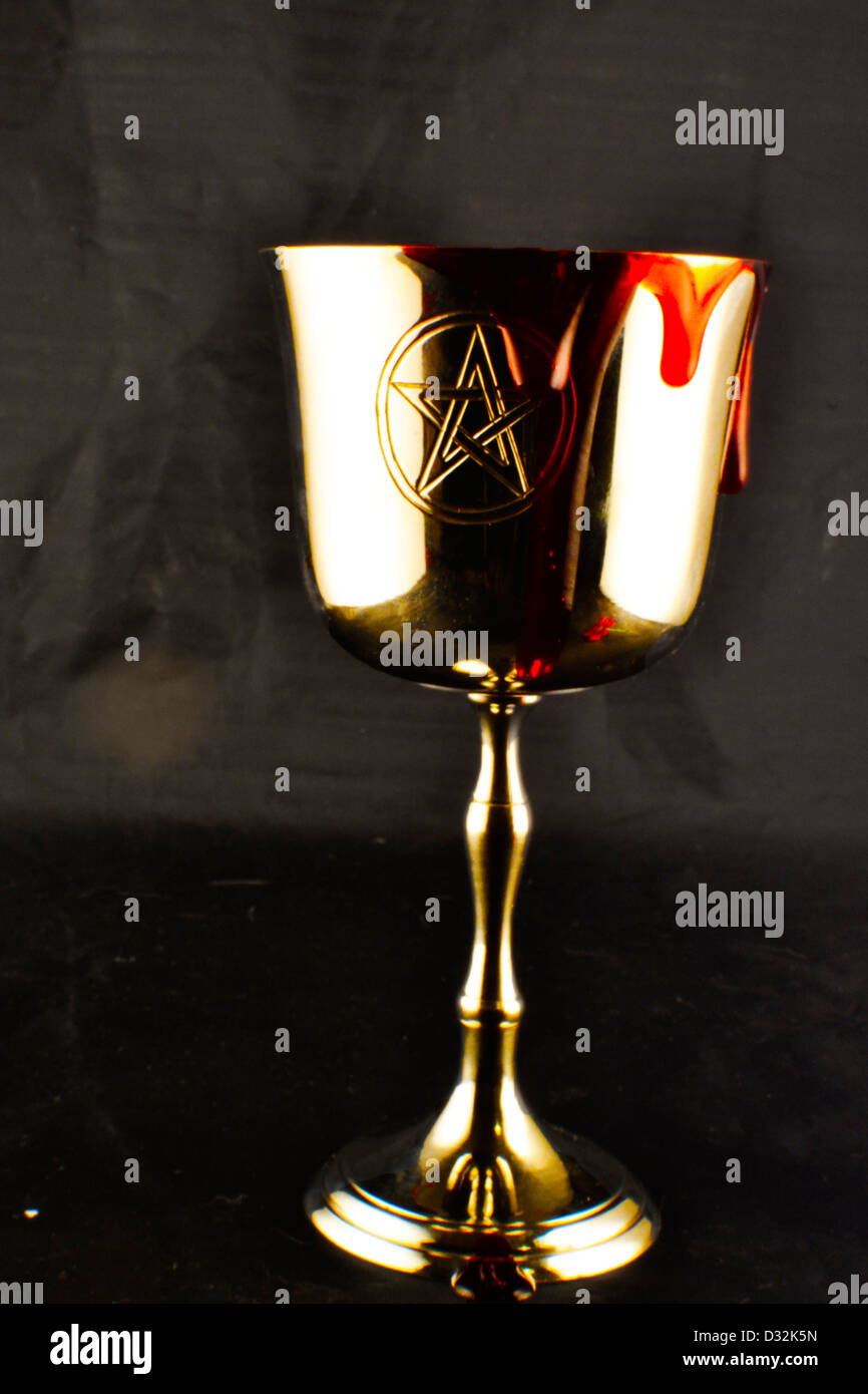 chalice with blood Stock Photo Alamy