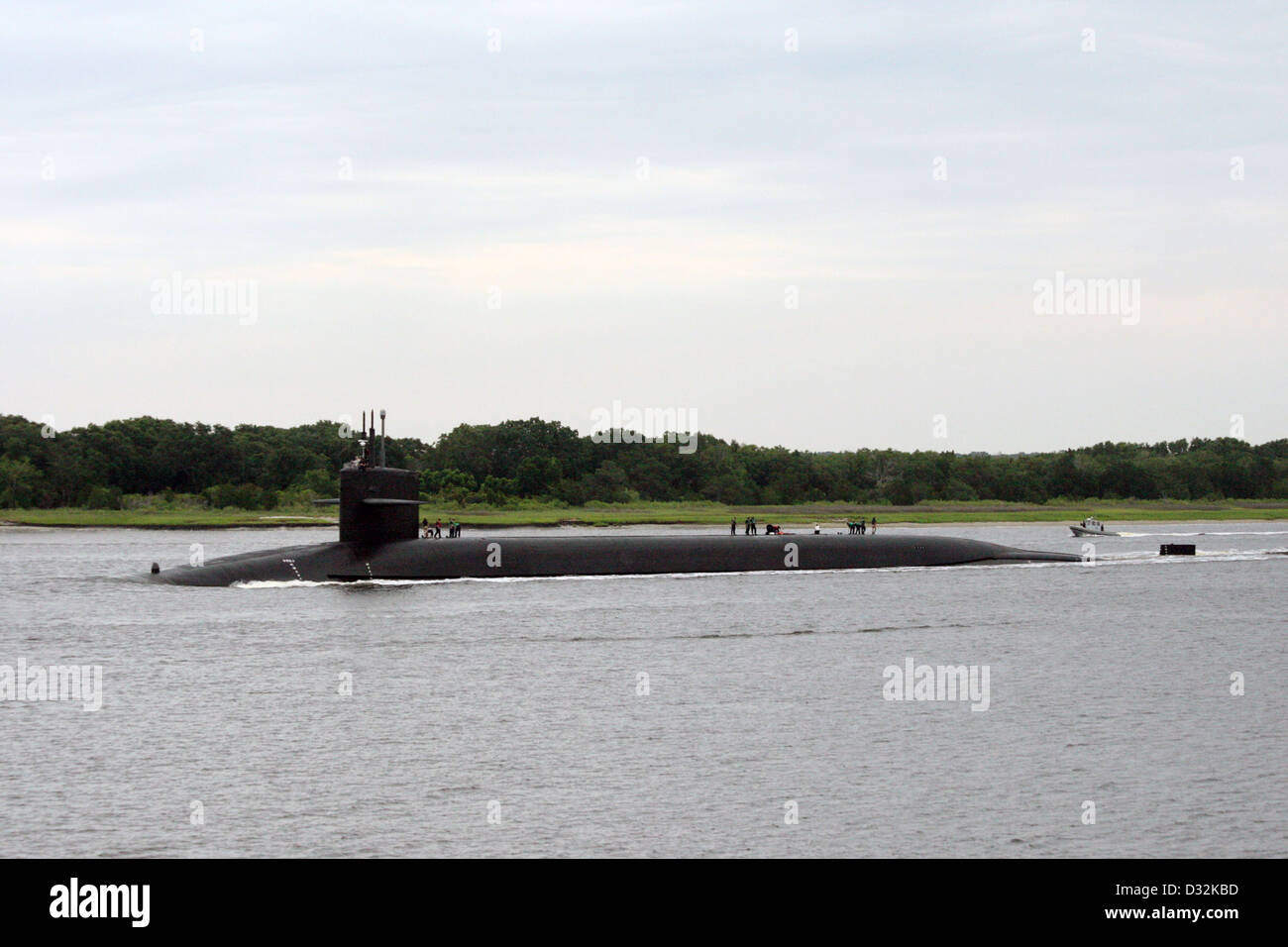 Ohio class ballistic missile submarine USS West Virginia (SSBN 736) Stock Photo