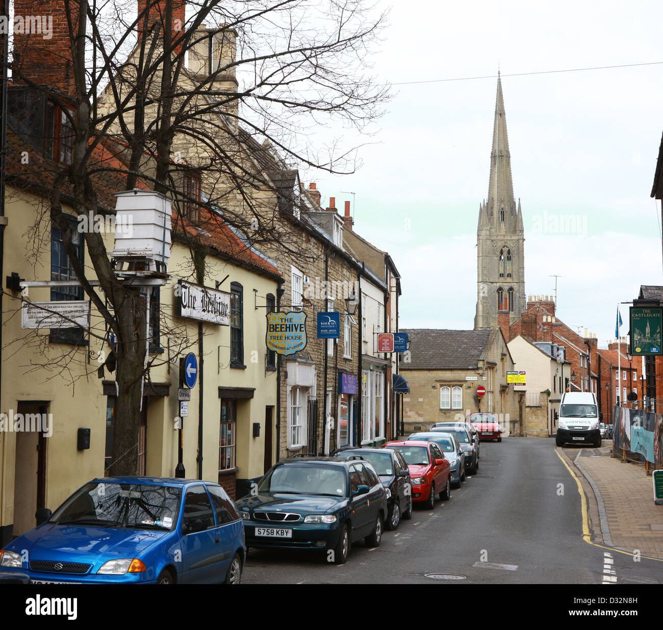 Grantham town centre where the Margaret Thatcher is being considered to
