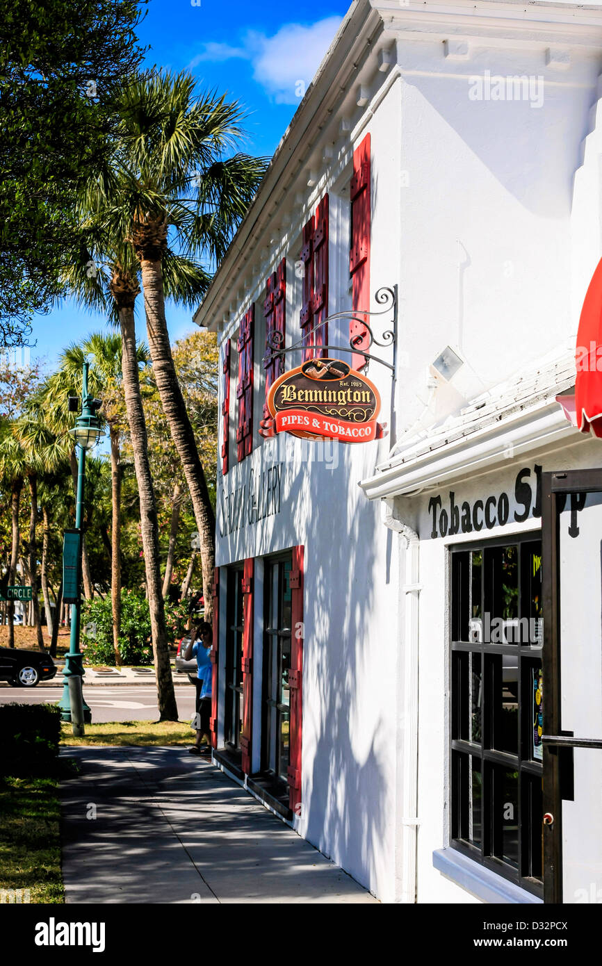 Tobacco Shop in St. Armands Circle Sarasota Florida Stock Photo Alamy