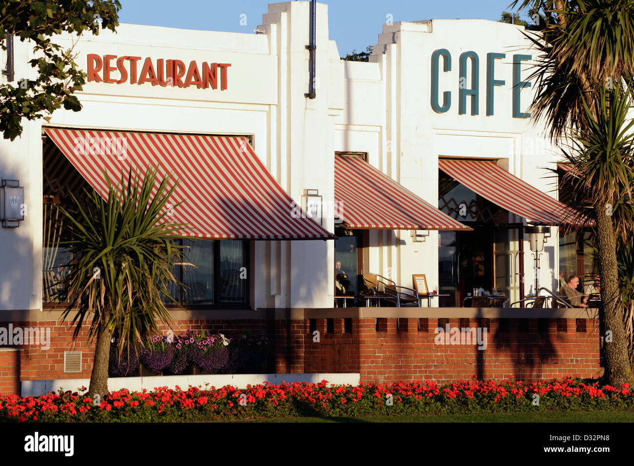 Nardini's Cafe and Restaurant in the seaside town of Largs in North Ayrshire, Scotland, UK Stock Photo