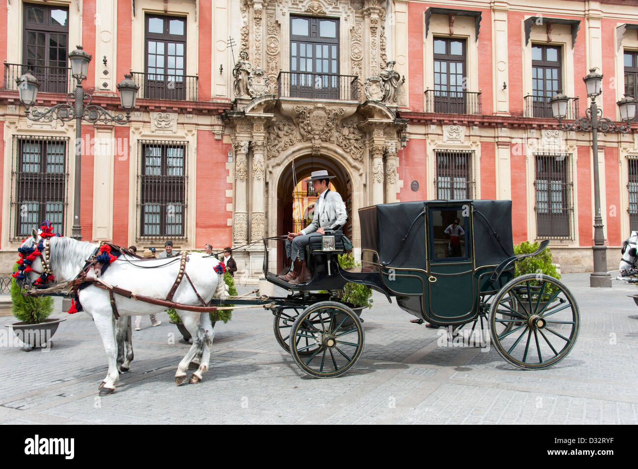 Horse and carriage, Seville, Spain Stock Photo
