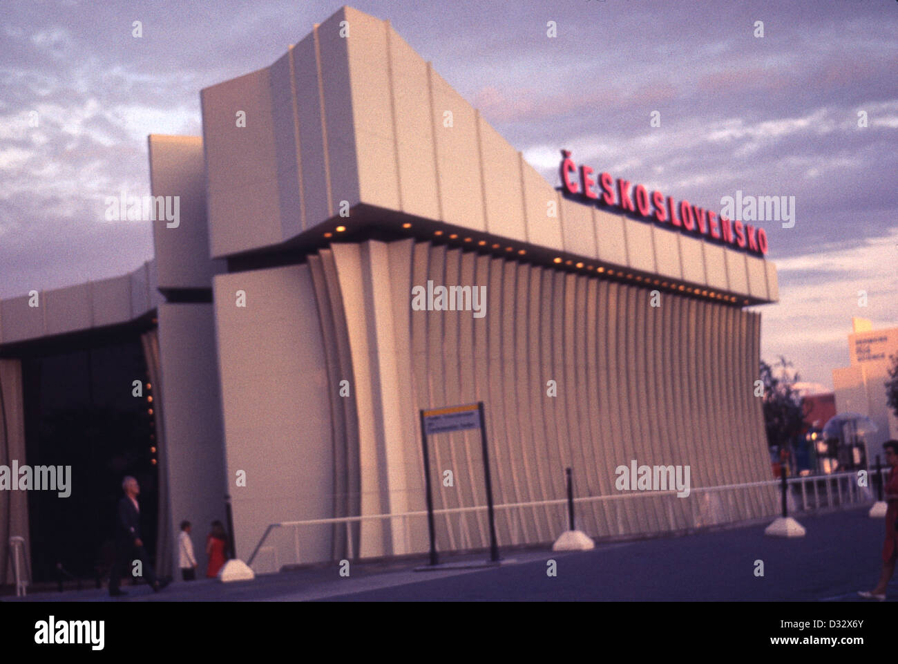 Vintage photograph from the 1967 Montreal Expo, Czechoslovakia Pavilion ...
