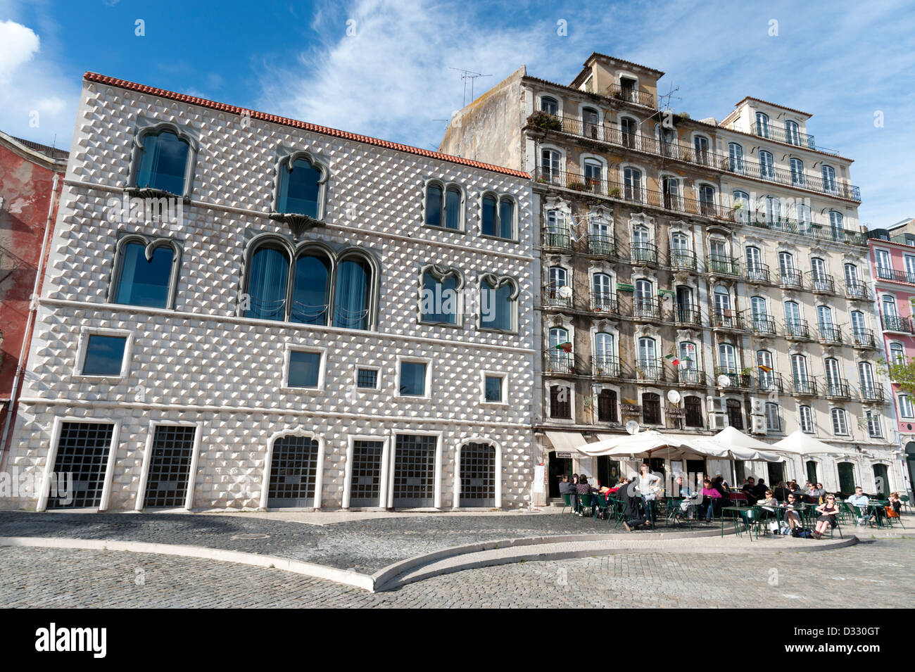 The Casa dos Bicos, Lisbon, Portugal Stock Photo