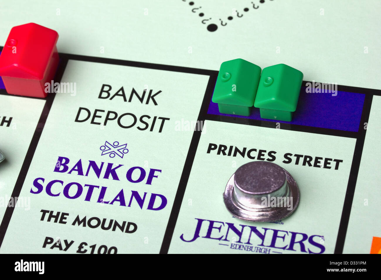 Monopoly game, Edinburgh Edition Stock Photo Alamy