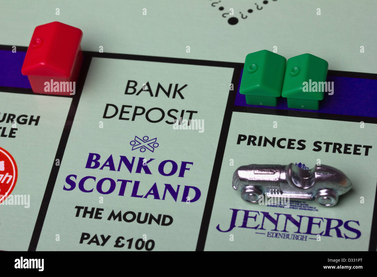 Monopoly game, Edinburgh Edition Stock Photo Alamy