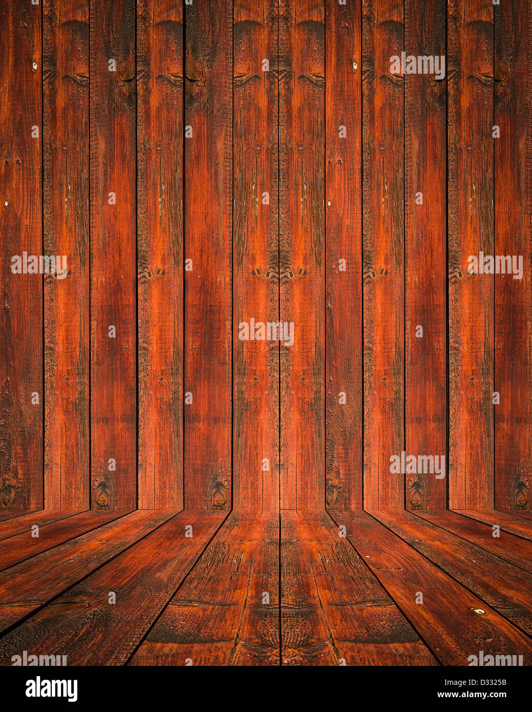 Empty wood room Stock Photo - Alamy