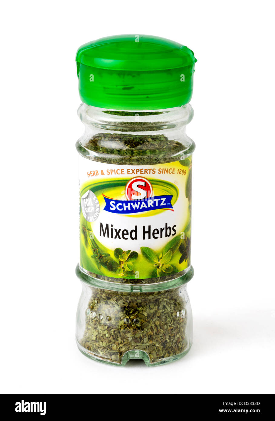 Jar of Schwartz Mixed Herbs, UK Stock Photo Alamy