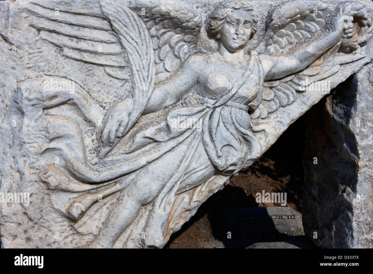 Nike, the Greek goddess of victory. Ephesus Archaeological Site, Izmir  province, Turkey Stock Photo - Alamy