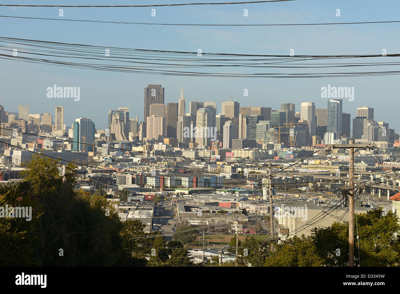 san francisco from potrero hill Stock Photo