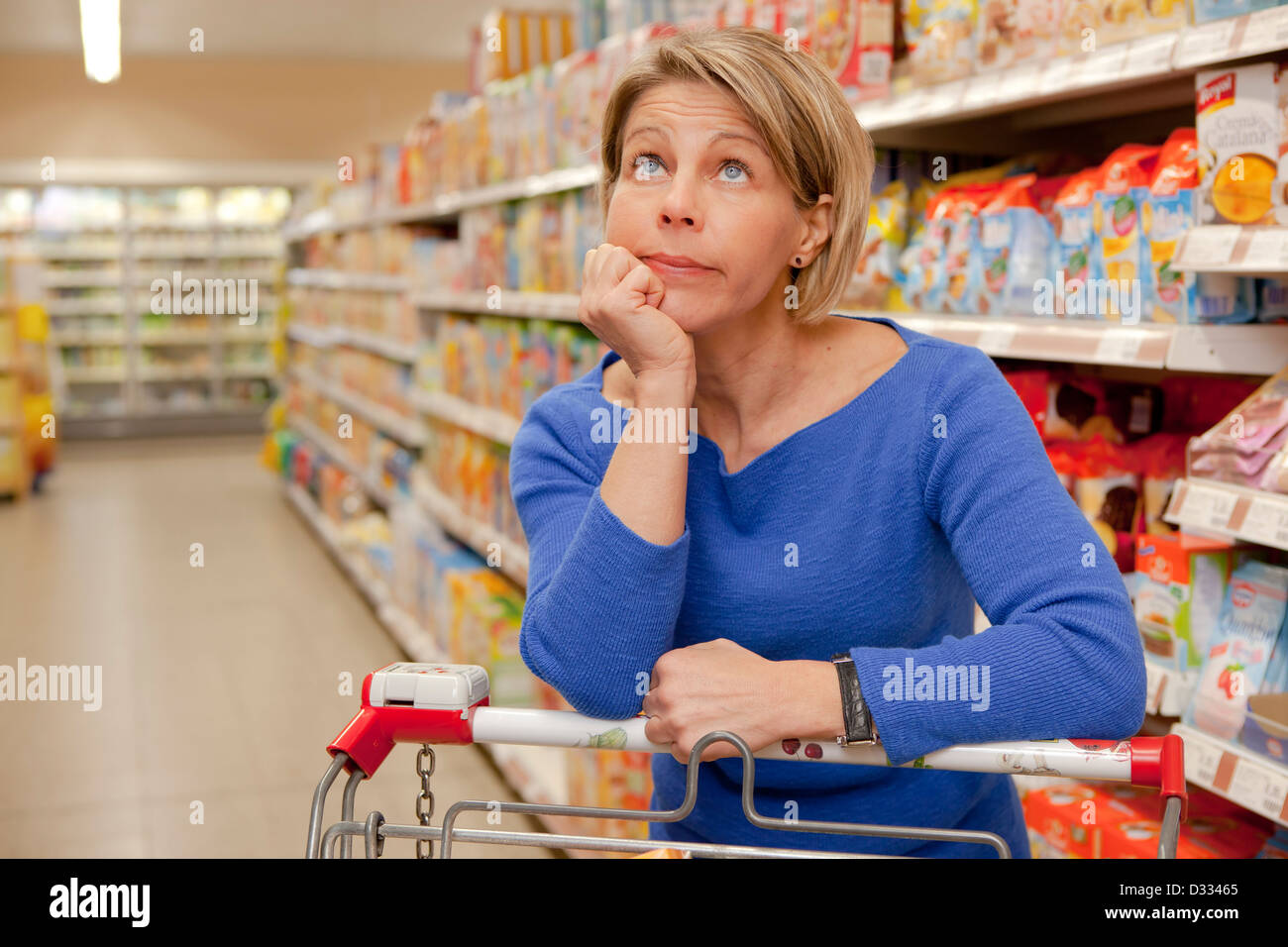 Female customer feeling baffled Stock Photo Alamy