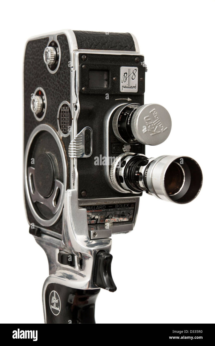 1955-1957 Bolex Paillard B8 cine / movie film camera (double 8mm) Stock Photo