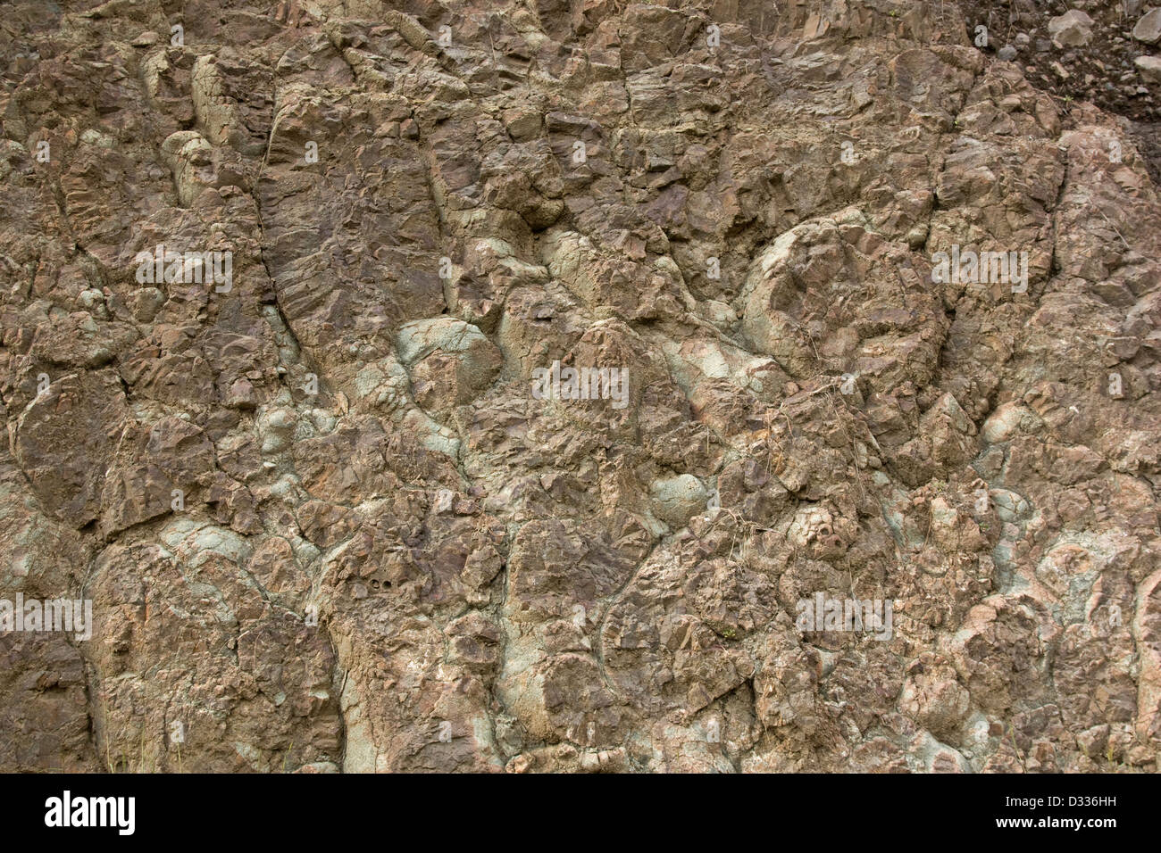 Pillow basalt in La Palma Stock Photo